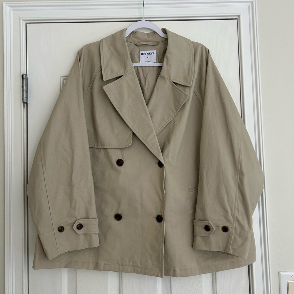 Old Navy Women's Beige Trench Coat